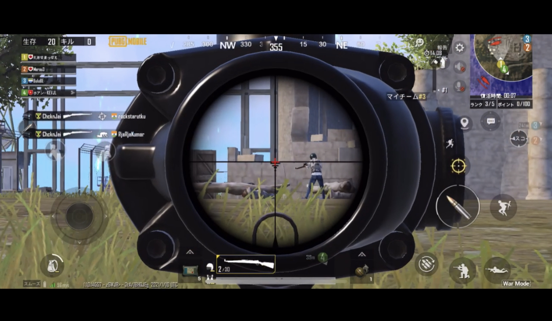 ゲーム実況 PUBG MOBLLE WarMode (SR)